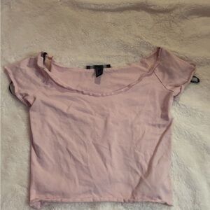 Forever 21 Light Pink Crop Top